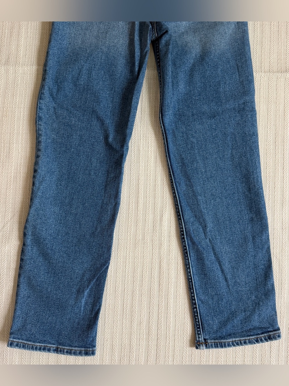 Re/Done Comfort Stretch High-Rise 70s Stove Pipe in Western Blue Size 26 - Picture 11 of 11